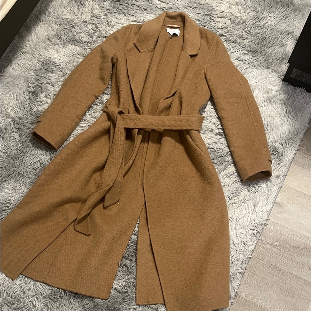 Reiss Camel Wool Coat